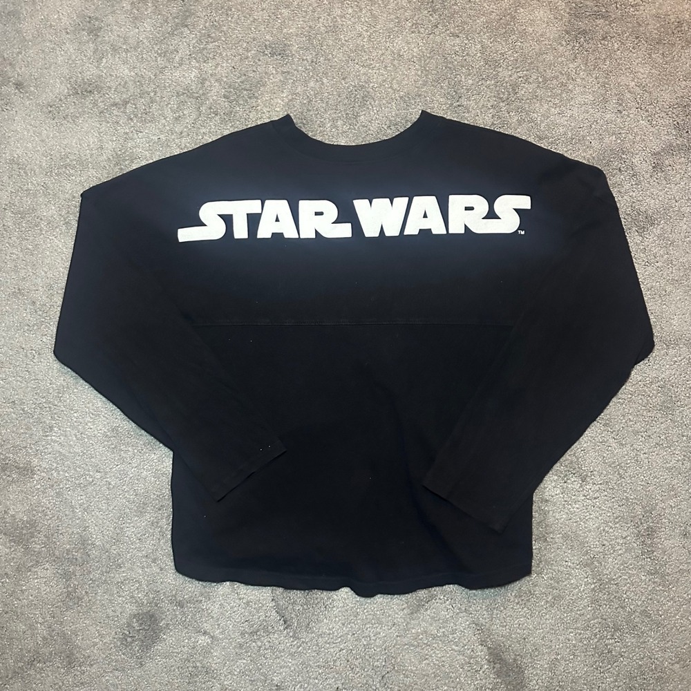 Disney Spirit Jersey Kids XL Black Star Wars Stormtrooper Long Sleeve Shirt